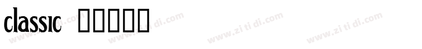 classic 1字体转换